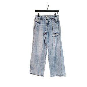 PacSun Casey Low Rise Baggy Light Wash Denim Jeans Womens Size 25